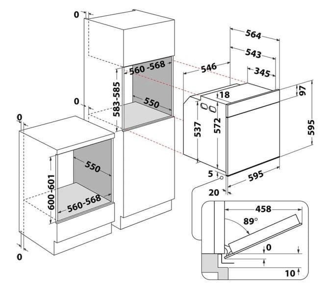 Whirlpool Piekarnik do zabudowy AKZ96290NB