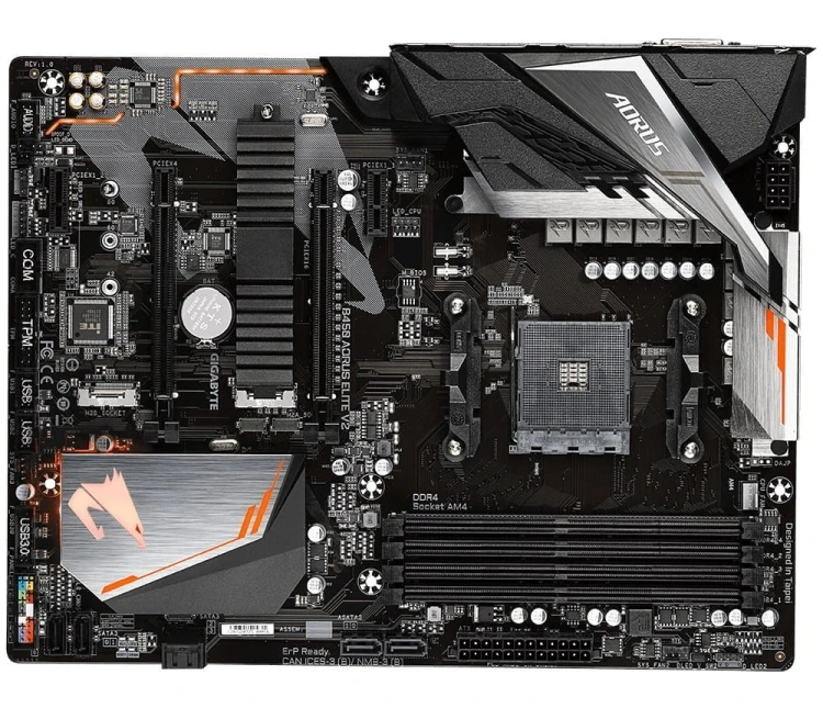 Gigabyte Płyta główna B450 AORUS ELITE V2 AM4 4DDR4 DVI/HDMI/M.2 ATX