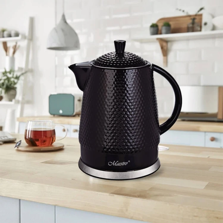 Feel-Maestro Ceramiczny czajnik elektryczny 1,5l  1500W  MR-069-BLACK