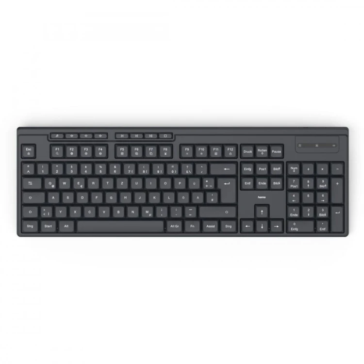 Hama Klawiatura WK-200 bezprzewodowa Czarna
