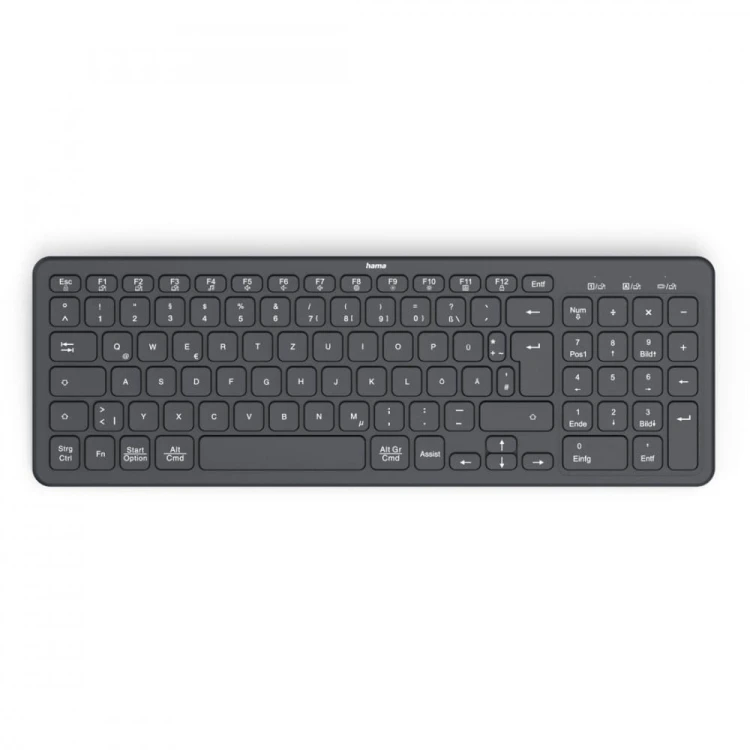 Hama Klawiatura WK-300 bezprzewodowa Czarna