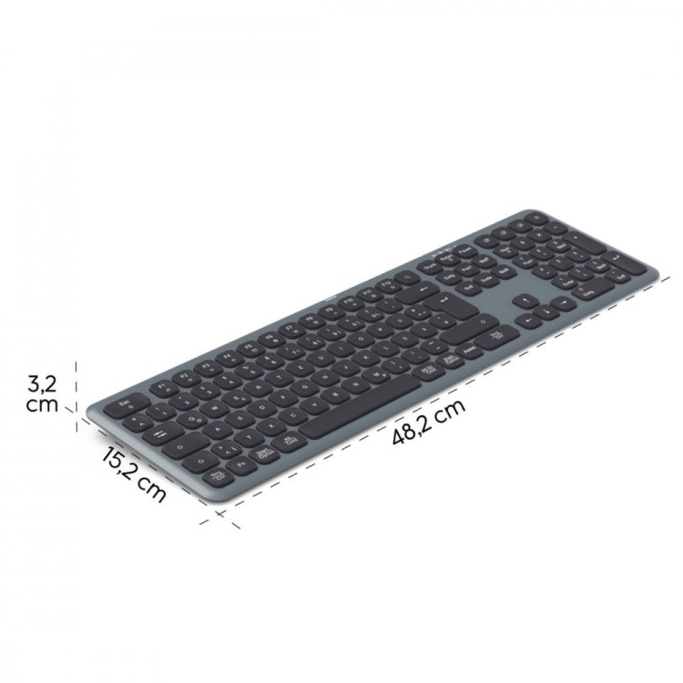 Hama Klawiatura WK-550 multi device Czarno-szara