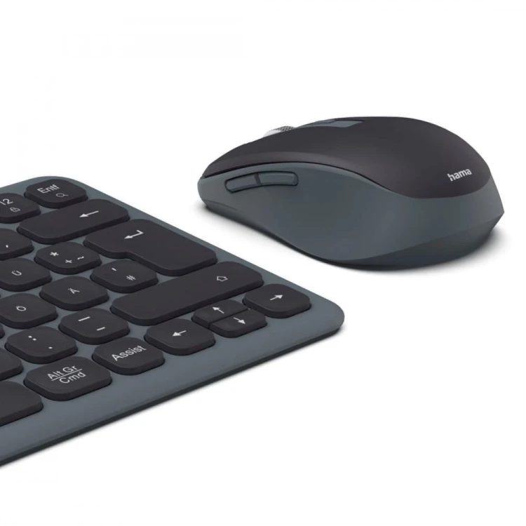 Hama Zestaw klawiatura i mysz WKM-500 Czarno-szara