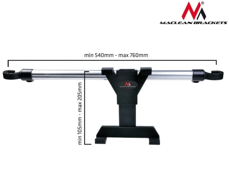 Maclean Uniwersalny samochodowy uchwyt do Tabletu  7-10.1'' MC-657 do montowania na zagłówek