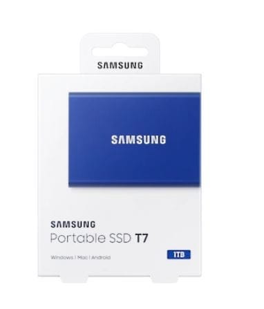 Samsung Dysk SSD Portable T7 1TB USB 3.2 GEN.2 BLUE