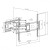 Maclean Uchwyt do TV ekonomiczny obrotowy 60-120" 120kg Czarny          Maclean MC-482